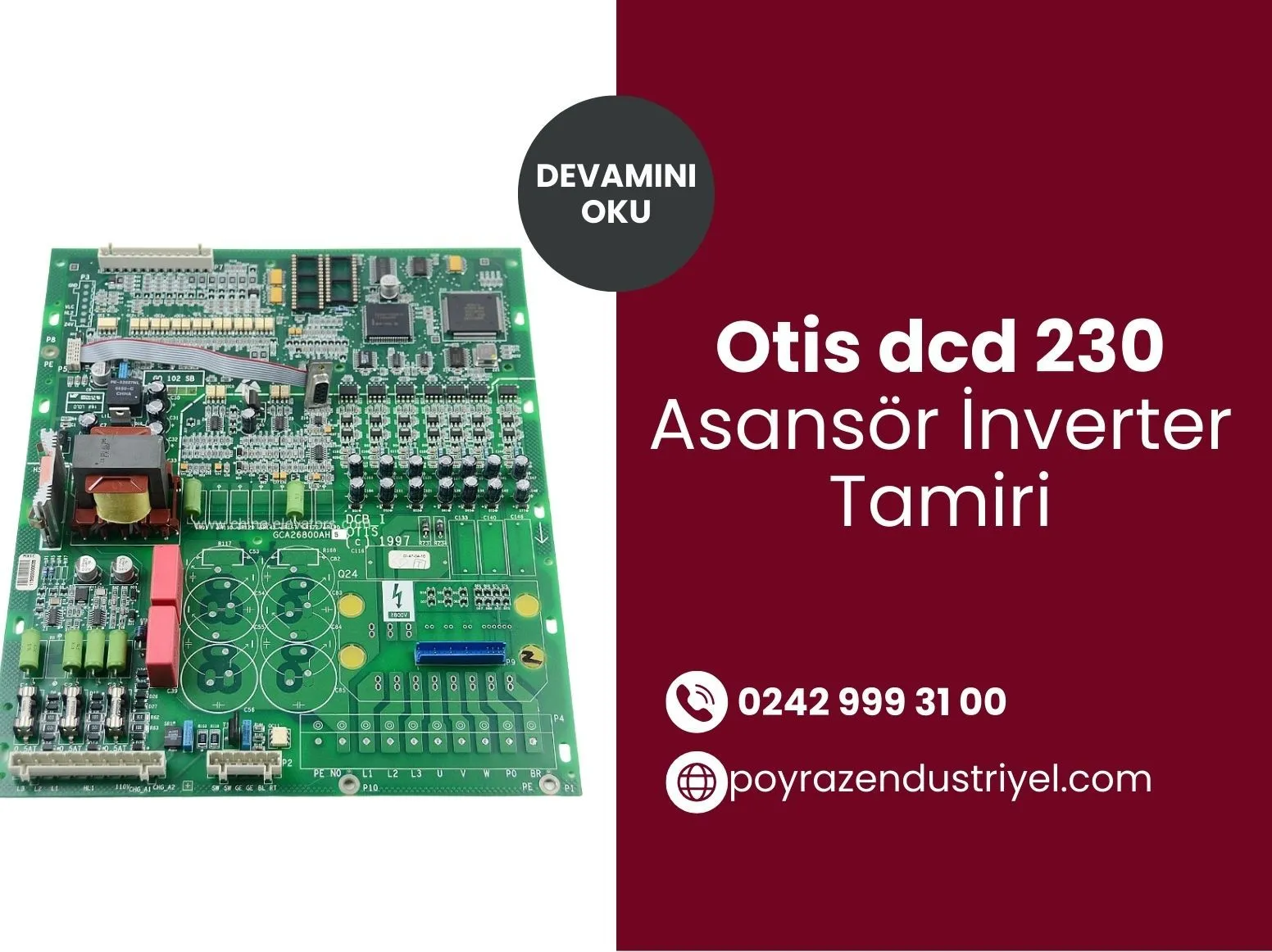 Otis Dcd 230 Asansör İnverter Tamiri